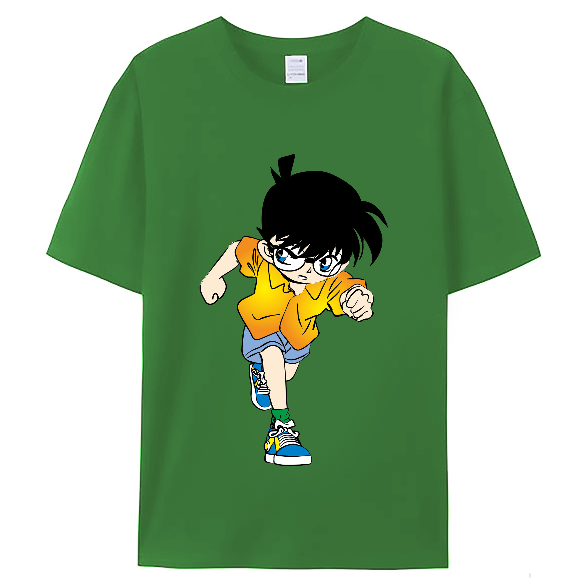 （画像用） 名探偵コナン 江戸川 コナン Detective Conan Conan Edogawa レディースカジュアルプリントTシャツ（綿100％）